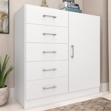 Imagem de Cômoda para Quarto 5 Gavetas e 1 Porta Miami - Fellicci