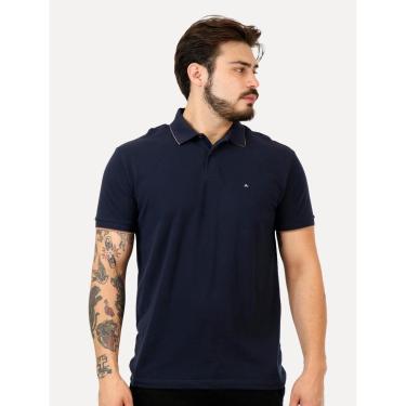 Imagem de Polo Aramis Masculina Piquet Inner Frieze Azul Marinho-Masculino
