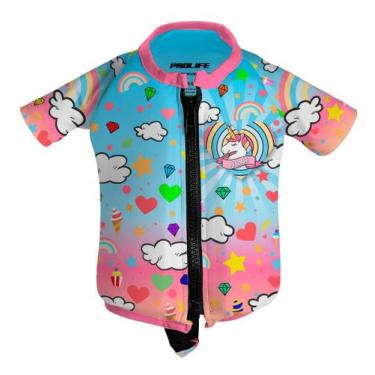 Imagem de Camisa Flutuadora Infantil Colete Criança Floater Prolife, Unicornio, 