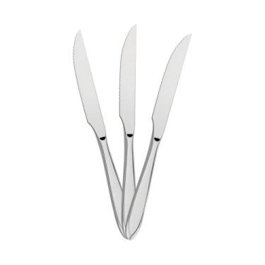 Imagem de KIT - 6 Facas para Churrasco Luxo Laguna em Aço Inox FITOP - Tramontin