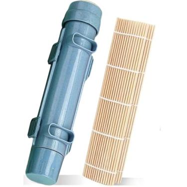 Imagem de Máquina de fazer sushi bazooka, máquina de rolo de sushi faça você mesmo, kit de fabricação de sushi de grau alimentício para iniciantes, molde de arroz de sushi reutilizável, utensílio de cozinha