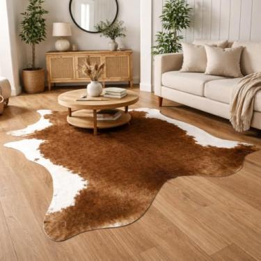 Imagem de Tapete Bovino Couro Boi Vaca Legítimo Gigante 2,30m X 2,20m