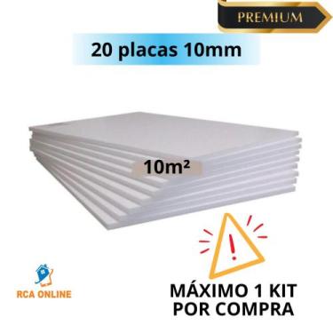 Imagem de 16 Placas de Isopor 10mm 100cm x 50cm x 1cm Forro COMPRAR 01 KIT POR V