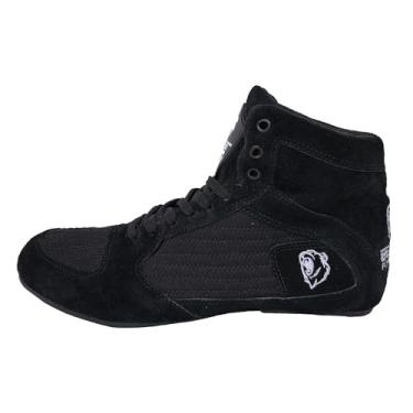 Imagem de Beast Power Gear Tênis de luta livre masculino 5 a 12 tamanhos EUA para halterofilismo, tênis de boxe de couro leve e durável para halterofilismo, musculação e cross training, Preto, 38 BR