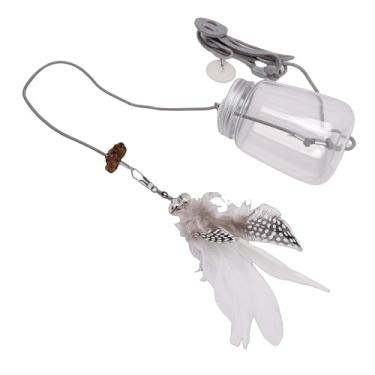 Imagem de GLOGLOW Brinquedo para Gatos Porta Suspensa Teaser Feeder Brinquedo para Gatos Cães Dispensador Interativo de Guloseimas Com Pena Estimulação Mental Alimentador Lento para Animais de Estimação