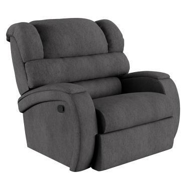 Imagem de Poltrona do Papai Reclinável Napoli Manual Gatilho Linho Grafite FH1 - D'Rossi