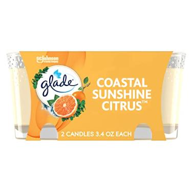 Imagem de Glade Frasco de vela, aromatizador de ar, Coastal Sunshine Citrus, 100 ml, 2 unidades