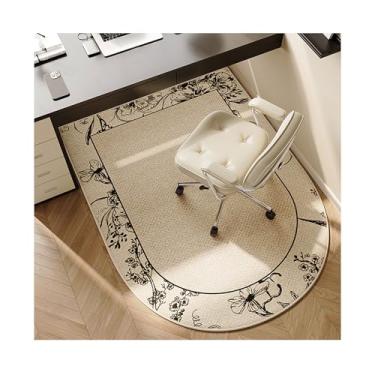 Imagem de Tapete para cadeira de escritório - suporte antiderrapante, fácil de limpar, à prova de som - projetado para pisos de madeira, azulejo e carpete - Tapetes deslizantes para movimento e proteção sem