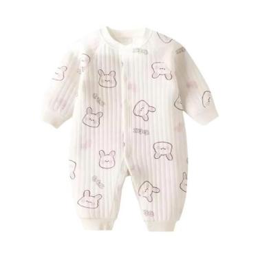 Imagem de Macacão De Inverno Para Bebês Meninos E Meninas Com Mangas Longas Em F