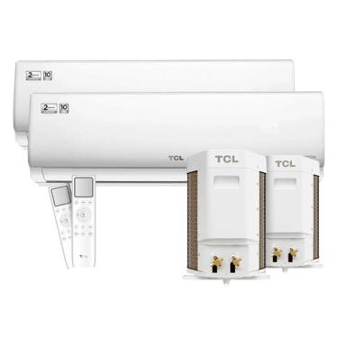 Imagem de Combo De Ar Condicionado Tcl Inverter Tac-12cgv/09cgv-Inv Elite Gv 12000 E 9000 Btus Branco 220v