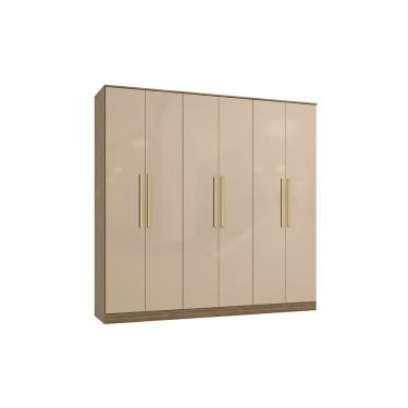 Imagem de Guarda-roupa 6 Pts 4 Gvt Kappesberg Adapt Nogueira-macadâmia