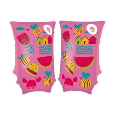 Imagem de Boia De Braço Infantil Rosa 30cm X 15cm 001802 - Mor