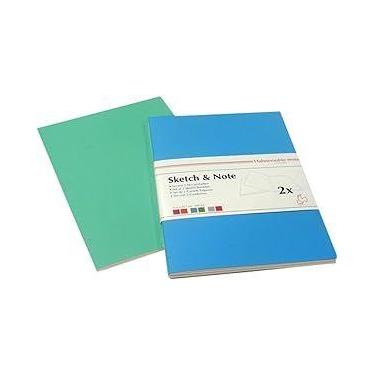 Imagem de Caderneta Sketch &amp Note 125g A6 C/ 20fls (azul e Verde) 10628880 - 