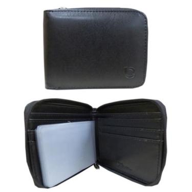 Imagem de Carteira chenson lisa masculina couro vegetal preto