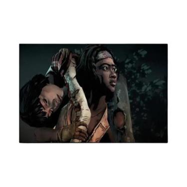 Imagem de Pôster De Arte Em Tela De Videogame De Anime, the Walking Dead Telltal