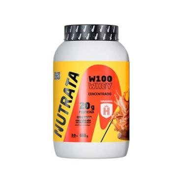 Imagem de Whey Protein Concentrado Nutrata W100 Docê de Leite Havanna 900g, Docê