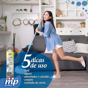 Imagem de Kit 4 Limpa a Seco Estofados Zip Spray 300ml Limpeza Profunda Rápida e