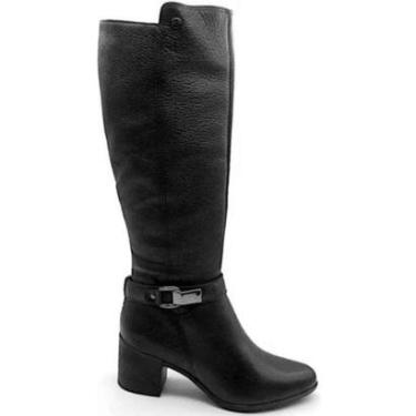 Imagem de Bota Feminina Cano Longo Montaria Couro Bottero - Preto-Feminino