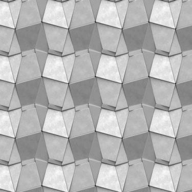 Imagem de Papel De Parede 3D Desenho Geometrico Cinza Adesivo Lavavel