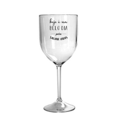 Imagem de Kit 4 Taças Vinho Acrílico Personalizadas Enfermagem