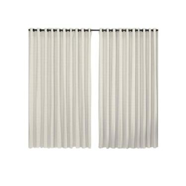 Imagem de Cortina Varão Premium Sala Quarto 2,00m X 1,70m  Rustic - raner, Crú