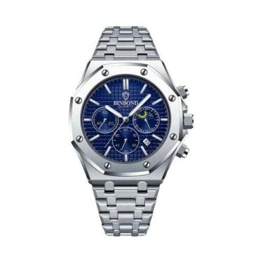 Imagem de Relógio Masculino À Prova d'Água Com Cronógrafo Luminoso BINBOND 0161,