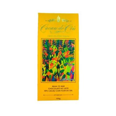 Imagem de Chocolate Ao Leite 40% Com Flor de Sal Cacau do Céu 100g