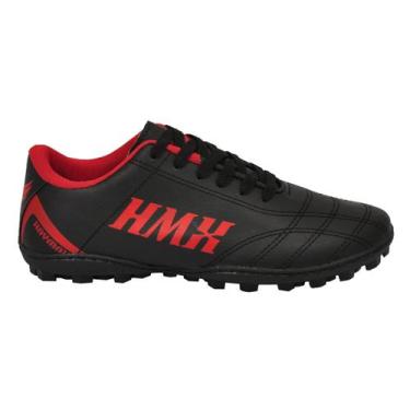 Imagem de Chuteira Society Premium Original HMX Haymax, 35, Preto, Vermelho