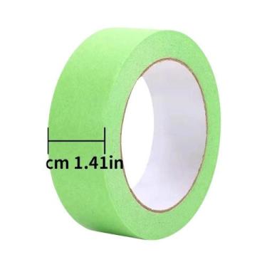 Imagem de Fita Adesiva De Mascaramento Para Pintura De Parede Longa, Rasgável À 