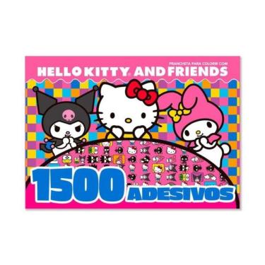 Imagem de Hello Kitty And Friends Prancheta Para Colorir Com 1500 Adesivos