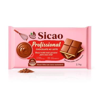 Imagem de CHOCOLATE SICAO PROFISSIONAL 2,1kg BARRA AO LEITE NOBRE