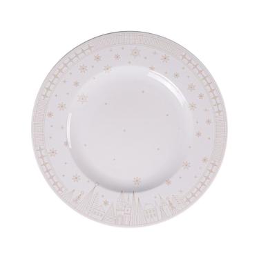 Imagem de Prato Panetone Tramontina Capodanno Porcelana Decorada 28cm Tramontina