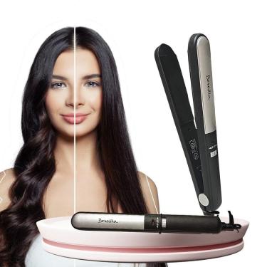 Imagem de Prancha Chapinha Alisadora Cerâmica Profissional Cuidados Cabelo Bivolt