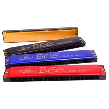 Imagem de Gaita 20 Furos Holes Bee - Infantil Musical Sopro - HOLLES BEE