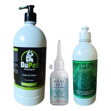 Imagem de Shampoo Pet 1 L + Condicionador + Óleo Anti Coceiras Dupet Melaleuca