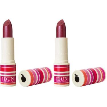 Imagem de Batom IDUN Minerals Ultra Sylvia 3mL Kit com 2