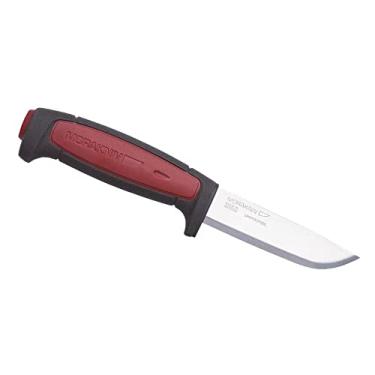 Imagem de Morakniv Faca utilitária de lâmina fixa completa Craftline Pro C com lâmina de aço carbono e bainha combi, 9 cm