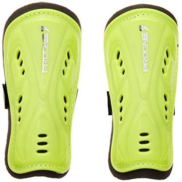 Imagem de Caneleira Futebol Futsal Sociey Fraldinha Sem Tornozeleira - Amarelo Fluor - Par