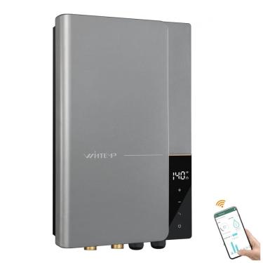 Imagem de Aquecedor de Água Instantâneo sem Tanque WINTEMP Cinza 18 kW com Display LED, WiFi e Proteção contra Sobreaquecimento, WT-WN18K, 240V