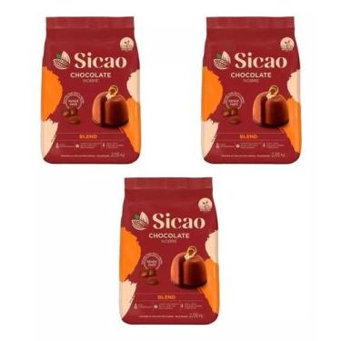 Imagem de Kit C/3 Chocolate Nobre Blend - Gotas 2,05kg Sicao