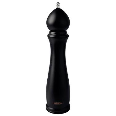 Imagem de Moedor De Pimenta E Sal Tramontina Churrasco Black Cerâmica Com Recipiente De Madeira 1...