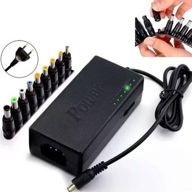 Imagem de Fonte Carregador Universal Notebook Adaptador 120W Power Bivolt 12V a 24V 4 e 5A com 9 Plugues OEM