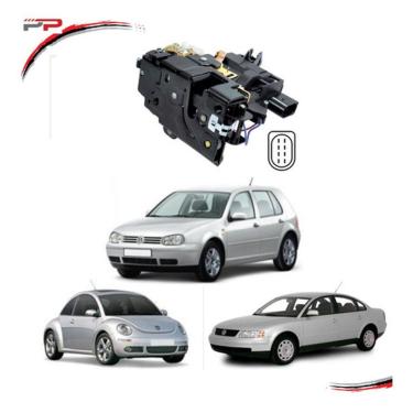 Imagem de Fechadura Elétrica de Porta Dianteira Esquerda Modelo F103 para Volkswagen Golf 1998 a 2006 e Passat 1996 a 2000