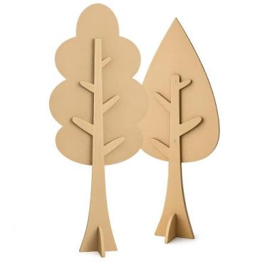Imagem de Painel Arvore Decoração Festa Nuvem Gota Floresta Multiuso 3D - NoBran