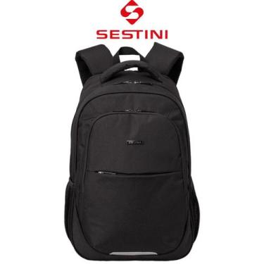 Imagem de Mochila de Viagem Executiva Sestini, Notebook 15,6 Polegadas, Preta, R