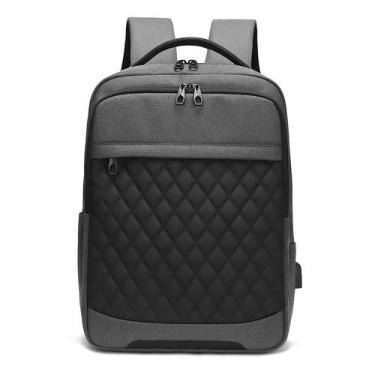 Imagem de Mochila Impermeável Para Notebook 15.6 Masculina Saída Usb - Zafin, Ci