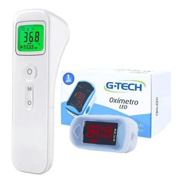 Imagem de Termômetro Digital Infravermelho + Oxímetro G-Tech Monitor Saturação C