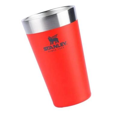 Imagem de Copo Térmico de Cerveja Stanley Flame Red Vermelho  473ML - Congratula