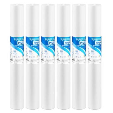Imagem de Cartucho de filtro de água PUREPLUS 5 mícrons, 20x2,5, pacote com 6