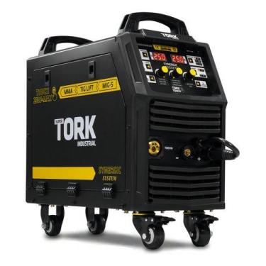 Imagem de Máquina De Solda Inversora Mig Mma Touch 250s-max 250a Tork Preto 220v